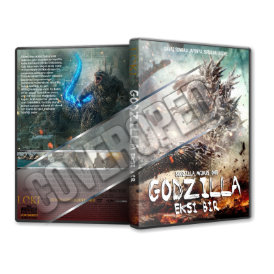 Godzilla Eksi Bir - Godzilla Minus One - 2023 Türkçe Dvd Cover Tasarımı